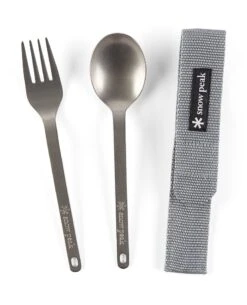 Snow Peak Titanium Fork & Spoon Set -Camping Paradise 1000 224