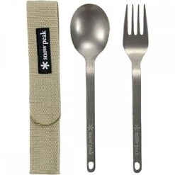 Snow Peak Titanium Fork & Spoon Set -Camping Paradise 1535