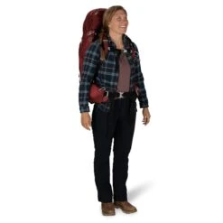 Osprey Aura AG 65 - Women's 25 Osprey Aura AG 65 - Women's -Camping Paradise AuraAG 65L S22 OnBody1 BerrySorbetRed rsz 52642.1652392975