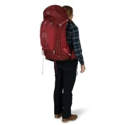 Osprey Aura AG 65 - Women's 23 Osprey Aura AG 65 - Women's -Camping Paradise AuraAG 65L S22 OnBody2 BerrySorbetRed rsz 63393.1652392975