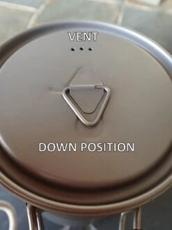 Toaks Titanium 850ml Pot -Camping Paradise Down