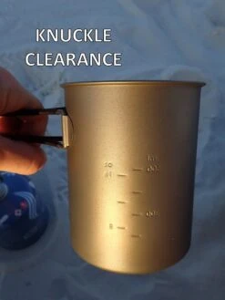 Toaks Titanium 850ml Pot -Camping Paradise Knuckle