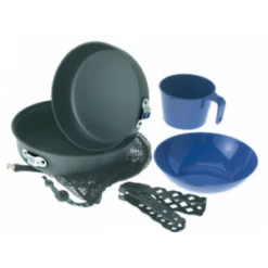 GSI Outdoors Hard Anodized Extreme Mess Kit - 6 Pc -Camping Paradise l301647