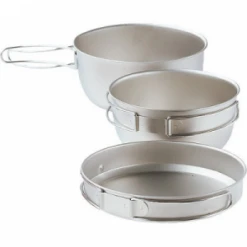 Snow Peak Titanium Cookset, 3 Piece 12 Snow Peak Titanium Cookset, 3 Piece -Camping Paradise l5387