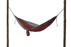 Grand Trunk Single Parachute Nylon Hammock -Camping Paradise opplanet grand trunk single parachute nylon hammock crimson charcoal main