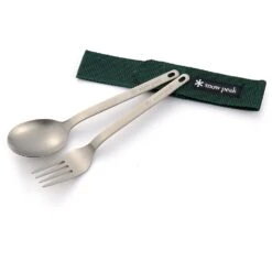 Snow Peak Titanium Fork & Spoon Set -Camping Paradise snow peak titanium fork spoon set